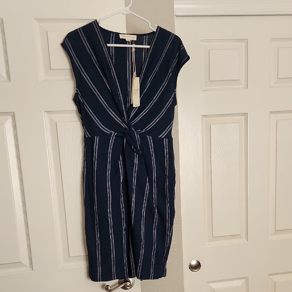 Lovestitch Navy & Whitr Striped Sundress